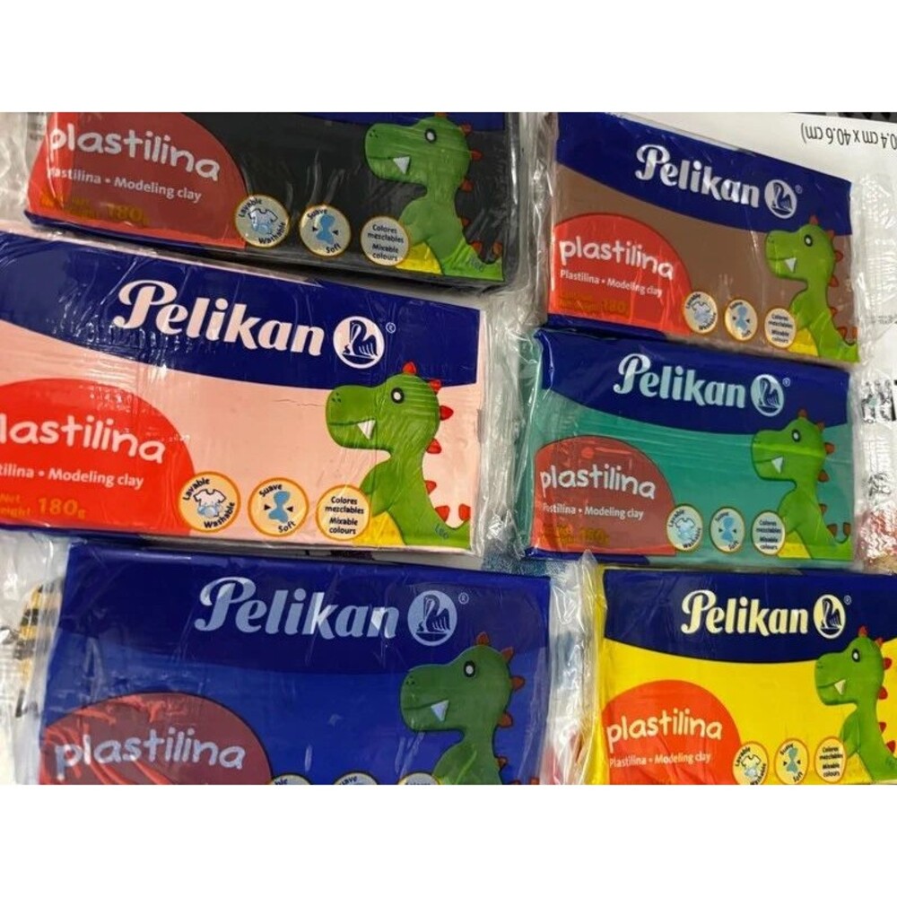6 packs Pelikan Green Modeling Clay assorted colors new